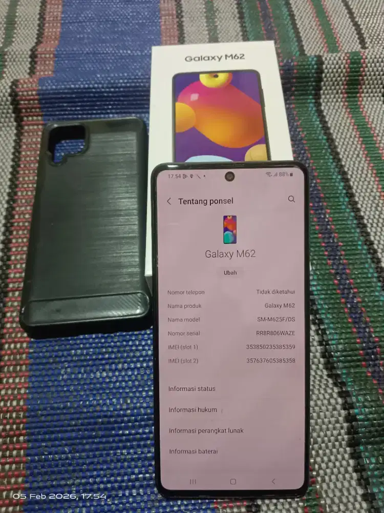 Samsung M62 ram 8/256 resmi sein