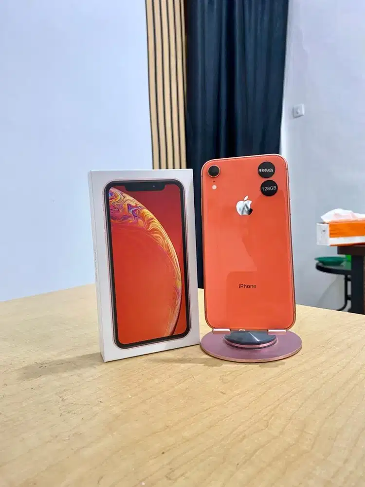 iPhone XR 128GB BH 85% inter Permanen CoraL Fullset