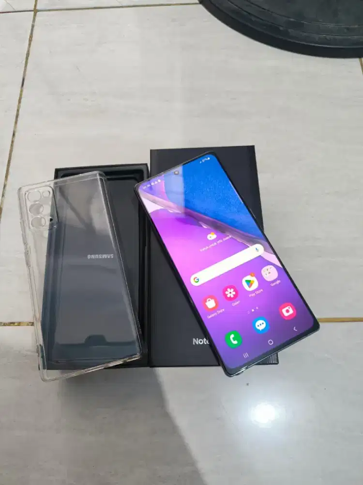 Samsung note 20 ram 8/256 fullset ori sein