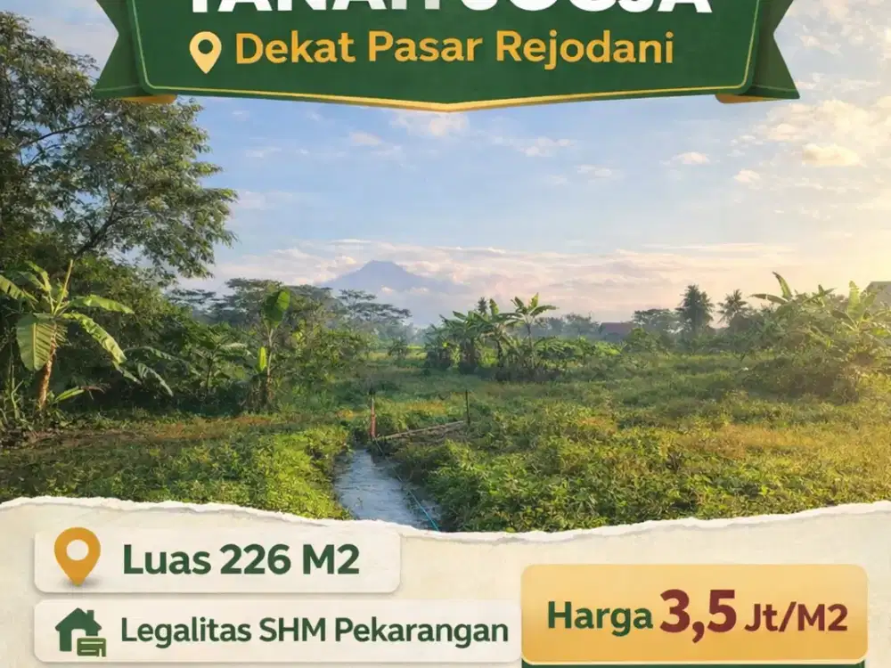Dijual Tanah Murah Jogja Kaliurang 3 Menit Pasar Gentan Bisa KPT