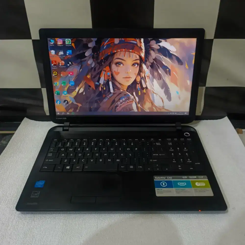 Toshiba satellite C55-B 15inch slim N2830 Ram8GB/hdd500GB bogor