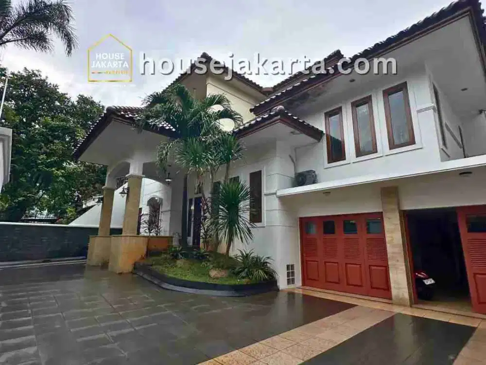 rumah lux brawijaya siap huni area tenang
