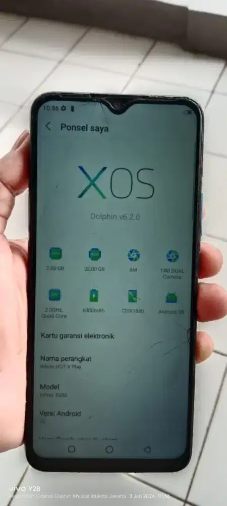 Hot 9  play  2/32 minus retak normal smua