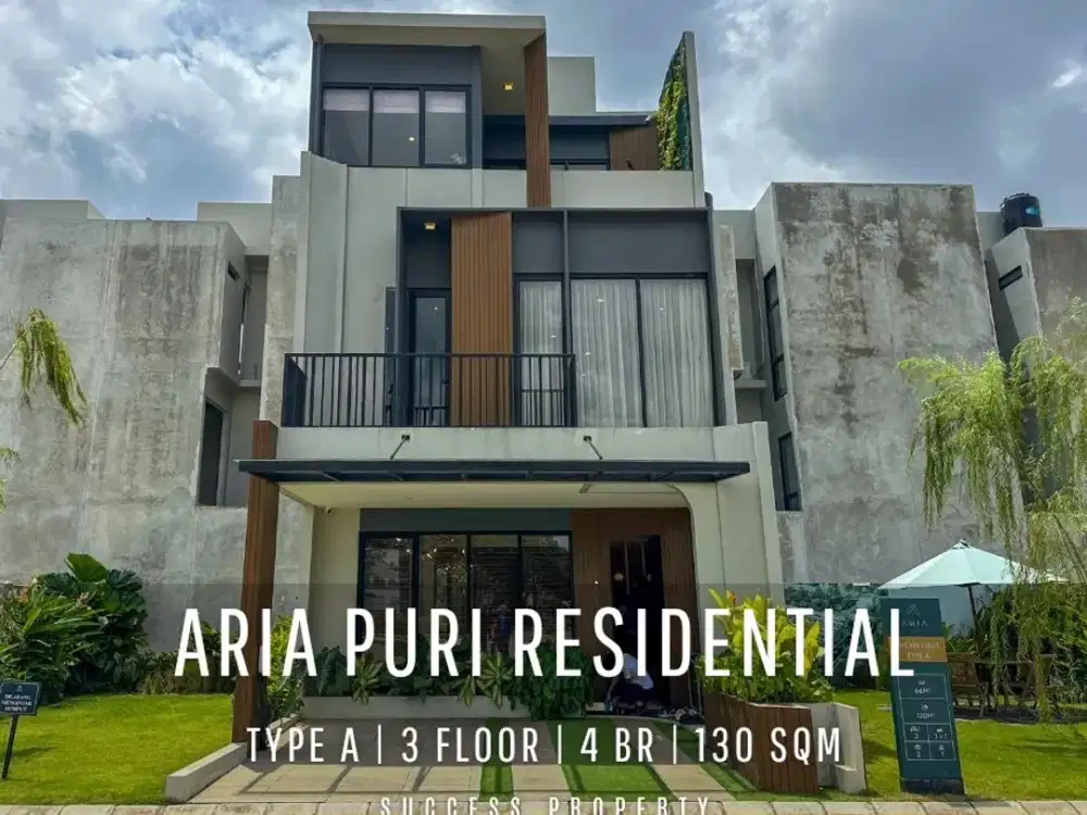Modern Residential Living Aria Puri for Urban Family in Strategic West Jakarta CorridorProperty Specifications - Total Floors: 3 floors - ⁠Land Size: