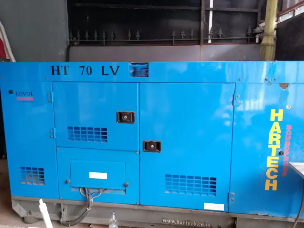 Dijual Genset Hartech 70 KVA komplit AMF&ATS asli Inggris  istimewa