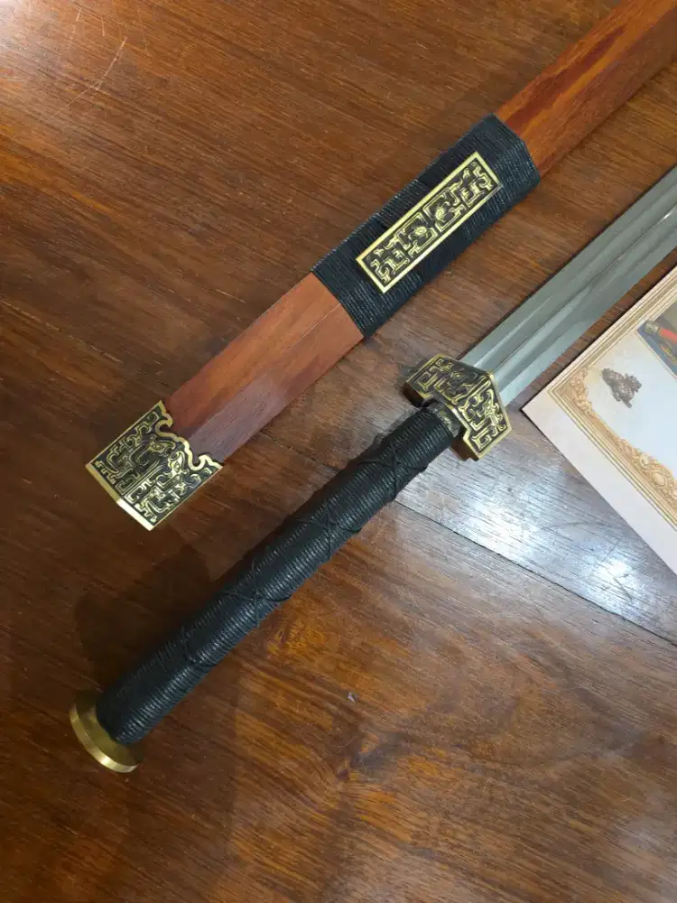 Pedang china Cao Long dragon damascus blade Han sword
