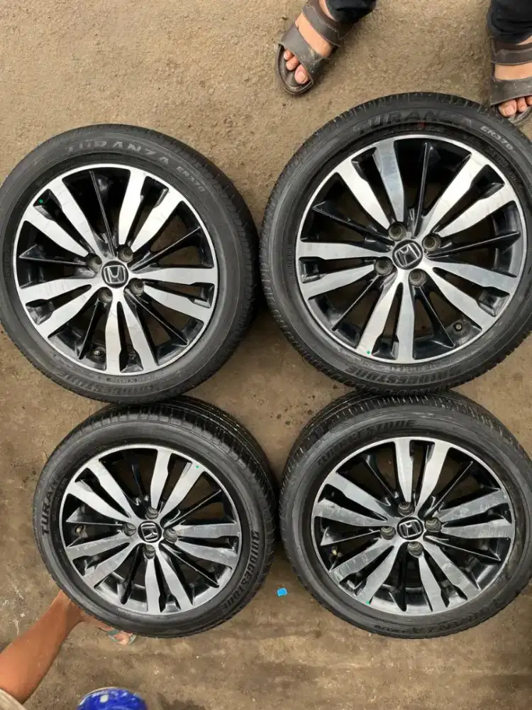 Velg original Honda jazz RS ring 16 4x100 Enkei ban 185/55 R16