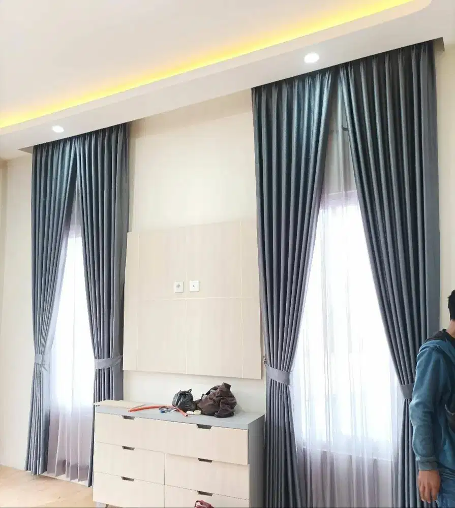 Pemasangan Gorden Pasang Wallpaper Korden Gordeng Horden Roller Blind