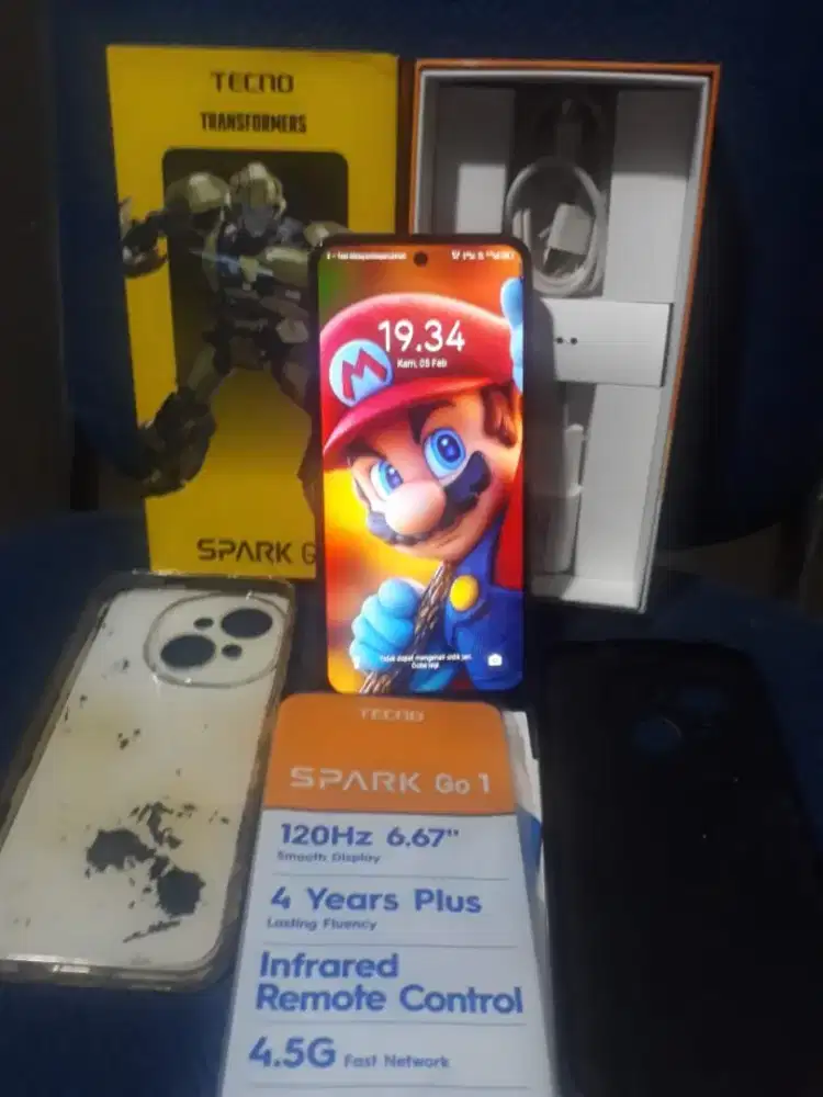 Tecno sparkgo 1 ram 4+4/128 fullset orian