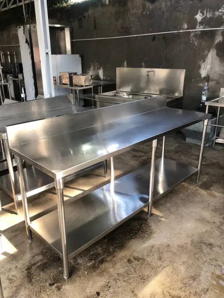 Meja Stainless 200 x 60 x 85