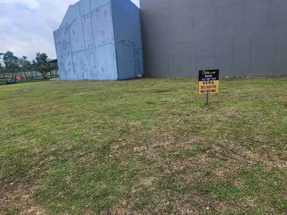 JUAL Tanah Kavling Hoek Suvarna Sutera Cluster Eldora sudah sertifikat