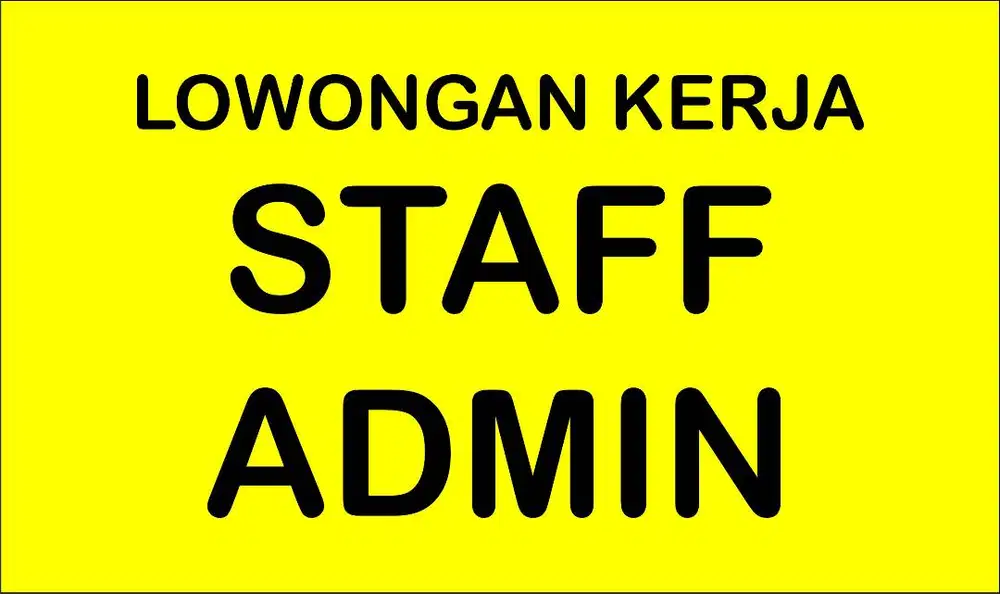 LOWONGAN ADMIN MANAGER