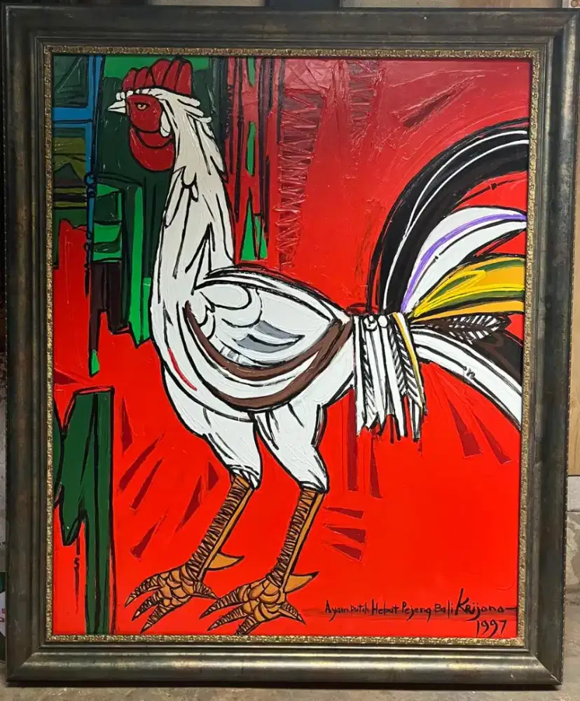 Lukisan ayam karya krijono