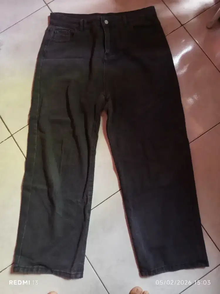 celana loose pants second