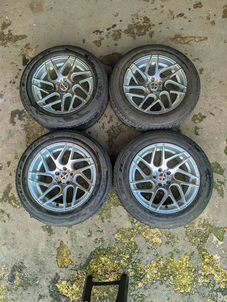 Velg Bekas HSR Giant R18 PCD 5x114 lbr 8.5/9.5 et 45/40 & Ban Bekas