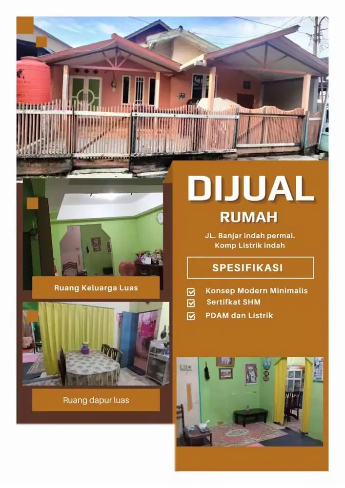 DIJUAL RUMAH DI JALAN BANJAR INDAH PERMAI BANJARMASIN