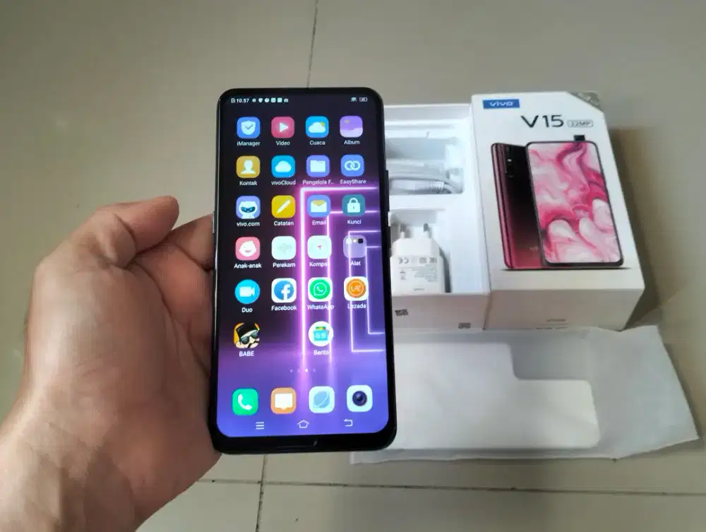 BU VIVO V15 RAM 6GB / 64GB 4G LTE 6.53in Finger Kamera Pop Up Os 11