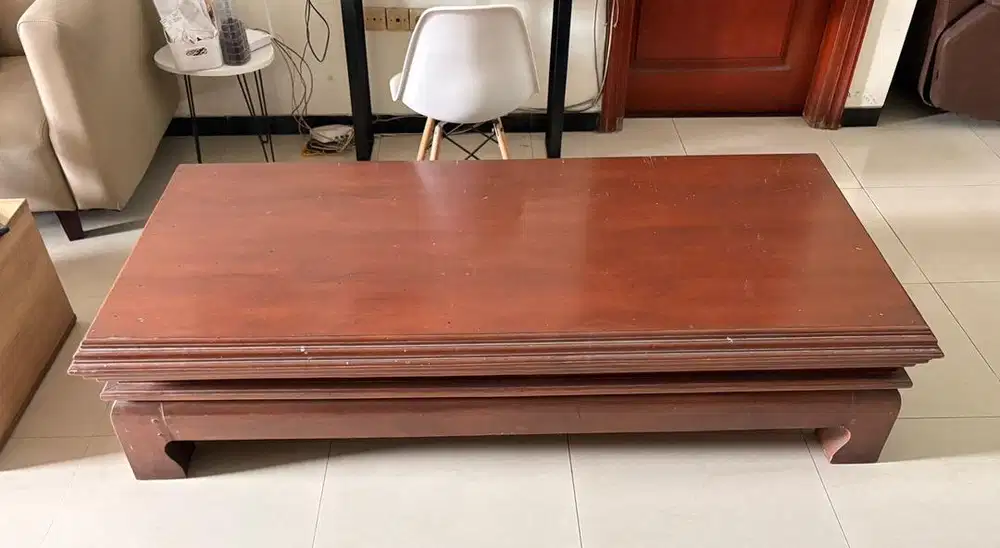 Meja Jati Kuno Antik