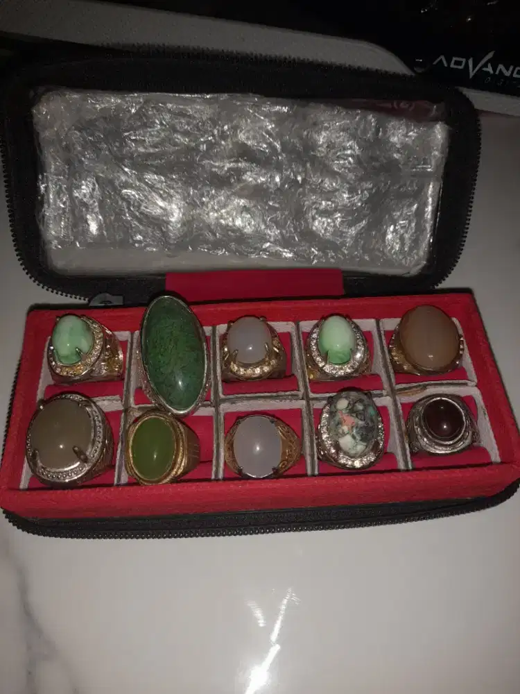 Jual borongan cincin 10 buah dan tempatnya ring alpaka dan titanium