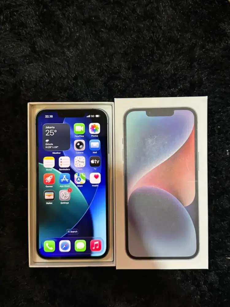 Iphone 14 128gb blue rsim all operator