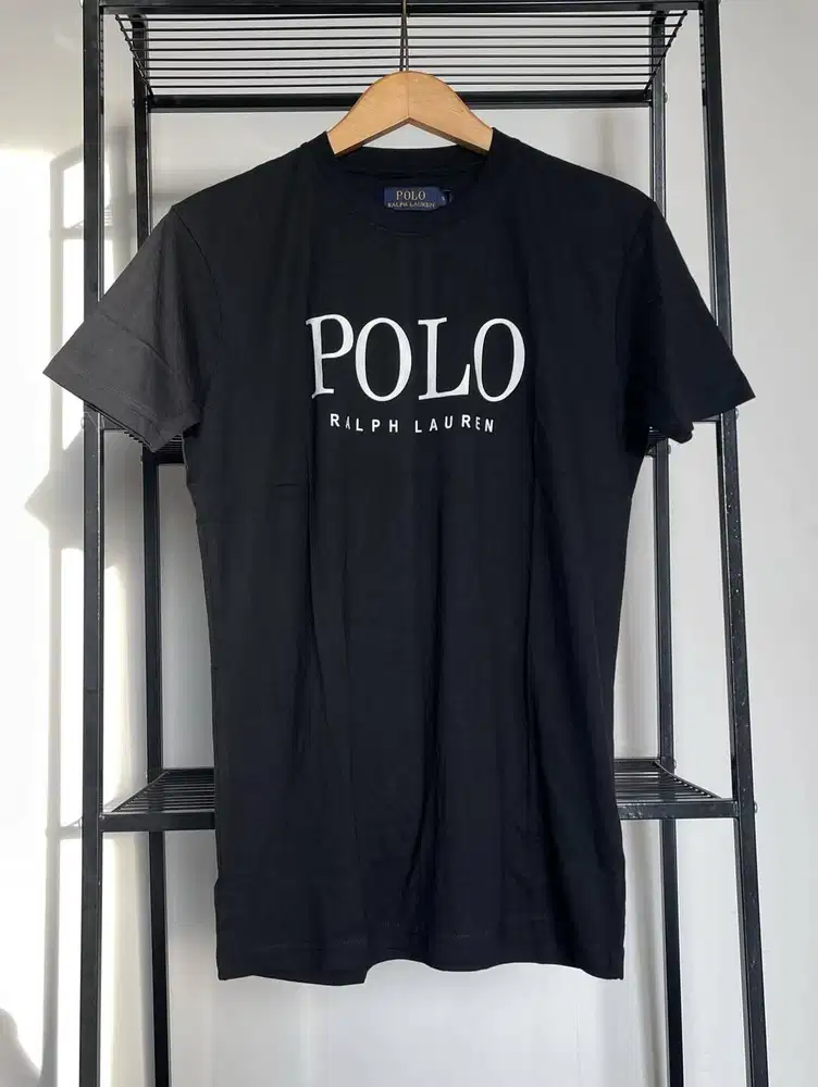 POLO RALPH LAUREN LOGO PRINT BASIC COTTON T SHIRT (S-M)
