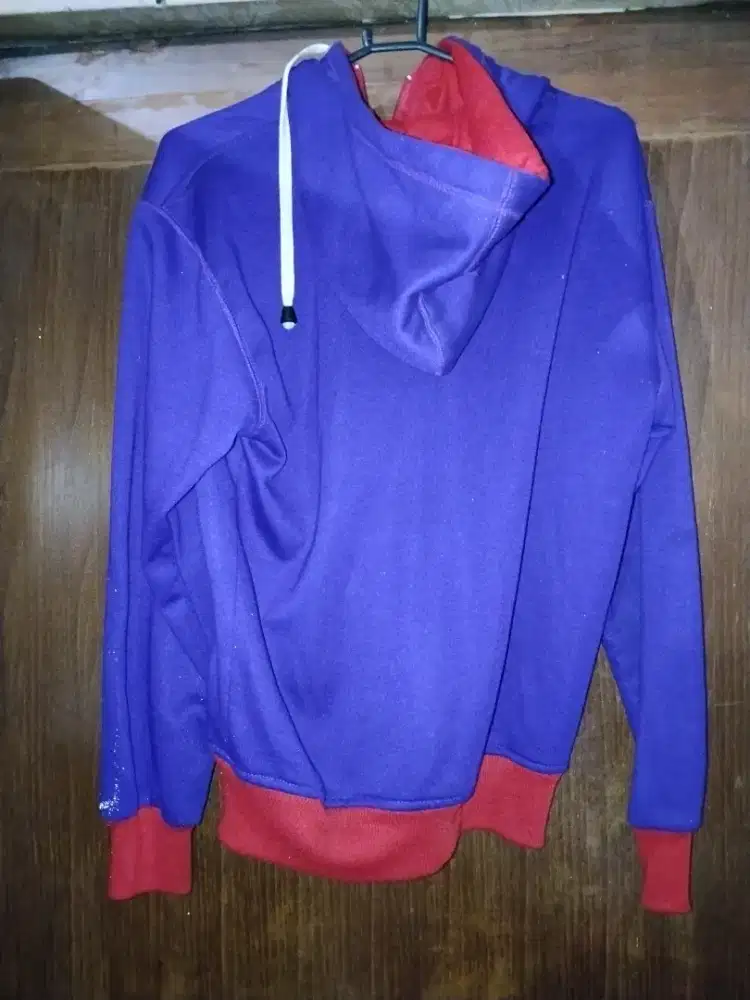 Jaket hoddie violet
