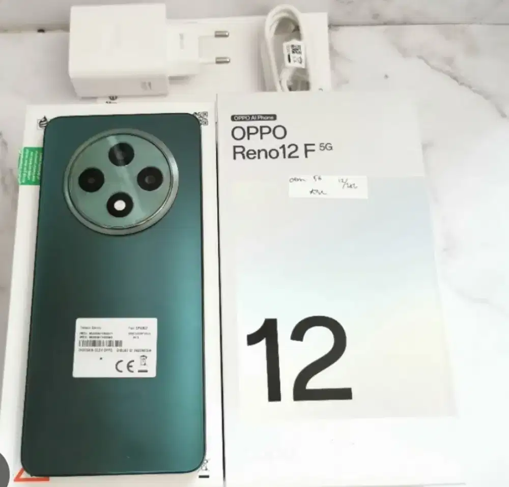 Murah hp Oppo Reno 12F 5G 12/256 lkp, bs TT