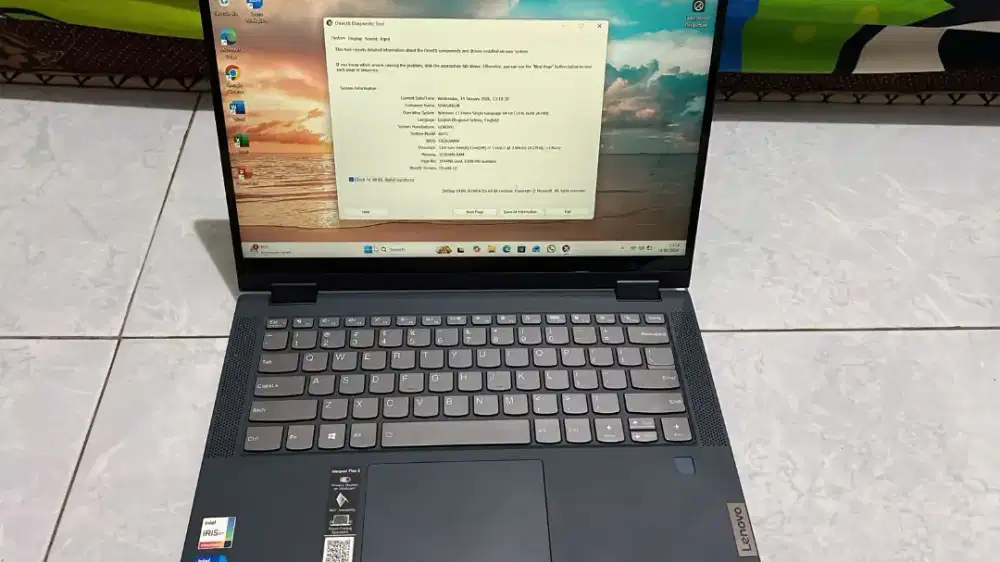 Lenovo ideapad flex 5 intel core i7 1165G7 Ram 16GB SSD 1 Tb 14 FHD