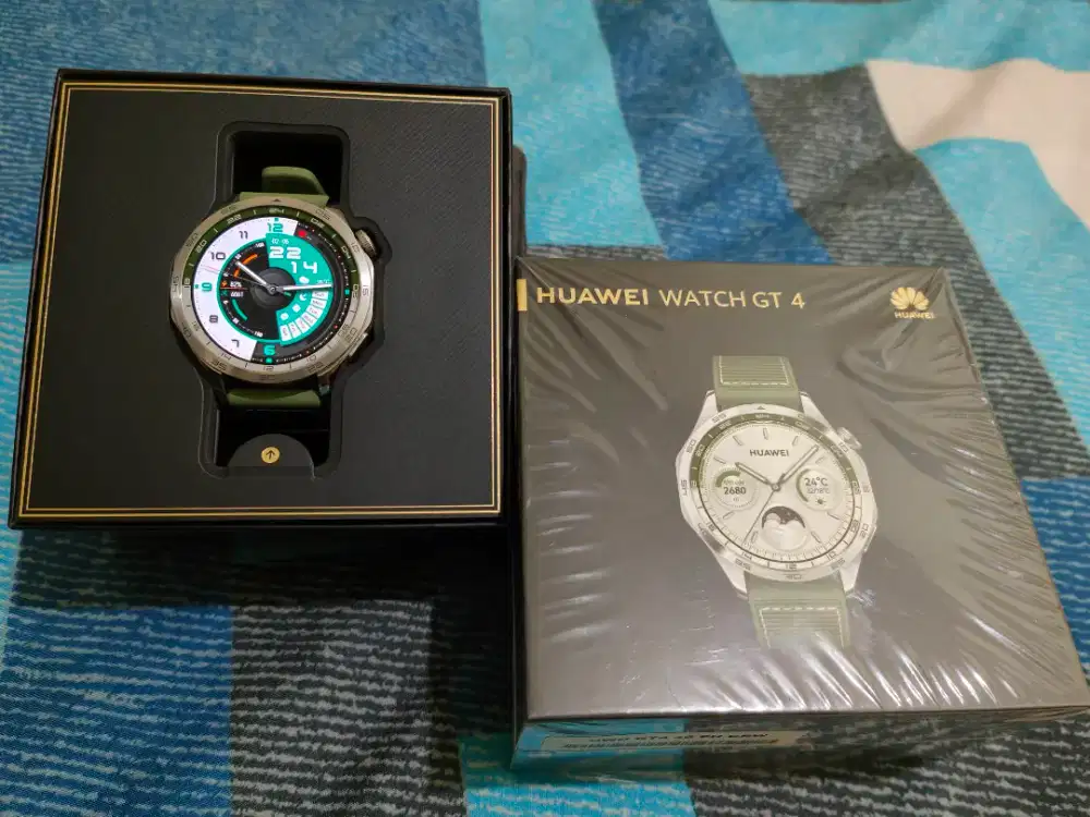 Huawei Watch GT4 46mm Woven Green Garansi September 2027