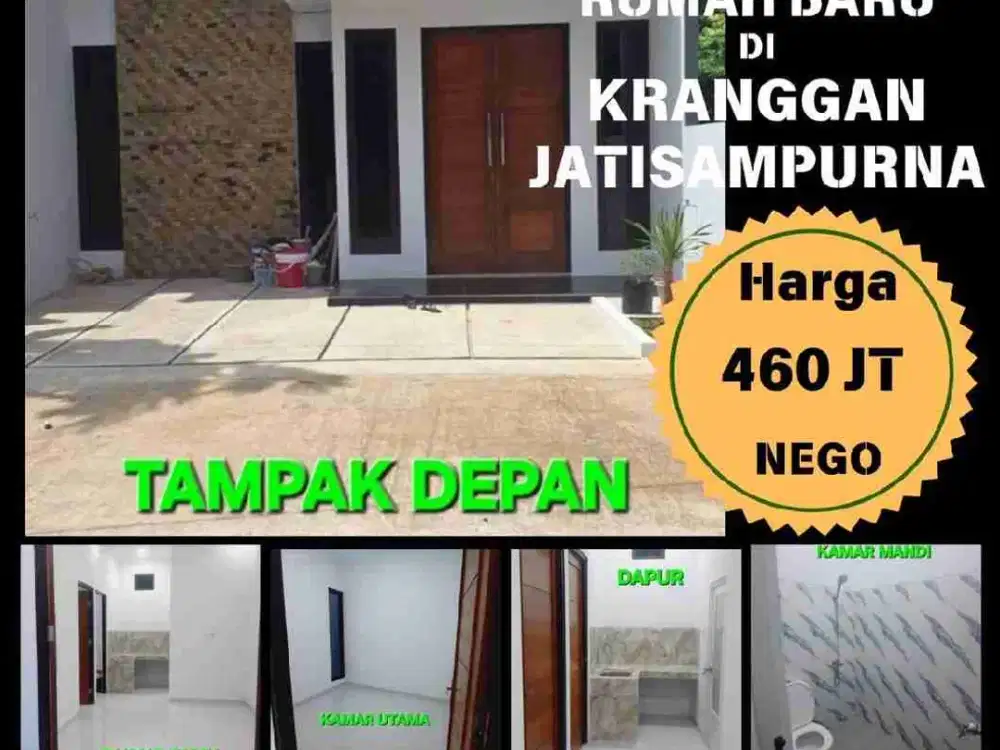 JUAL RUMAH 400JT AN KRANGGAN BEKASI