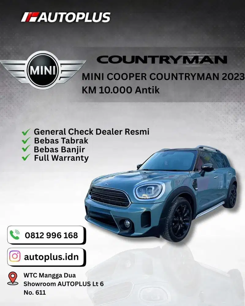 [KM 9rb] [FULL ORI] MINI COOPER COUNTRMAN 2023 / 2024 TWIN POWER TURBO