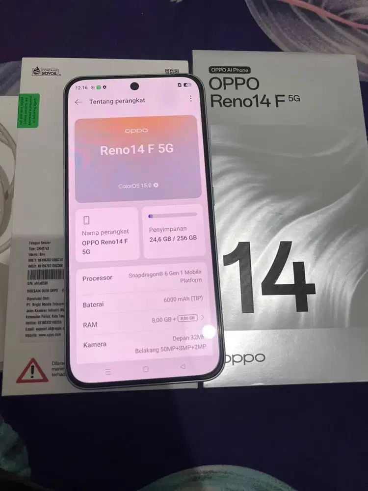 JUAL RENO14F 5G 8/256