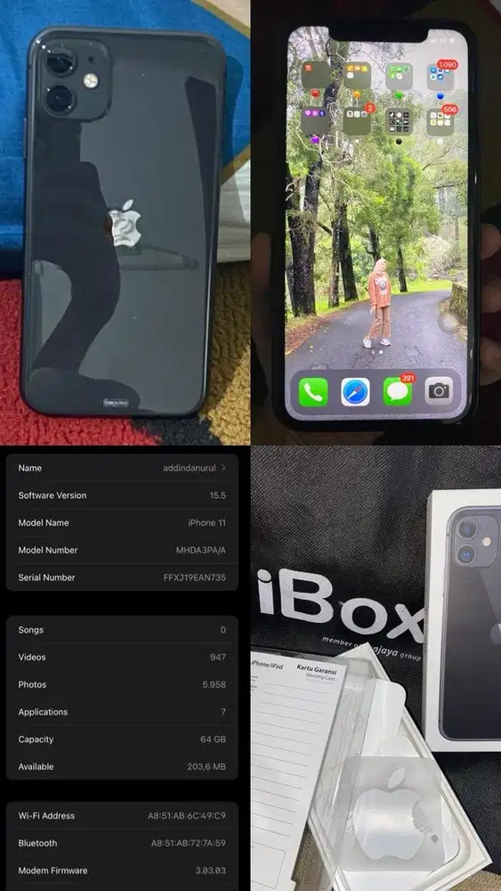 iP 11 ex iBox 64gb Black, Second Like New