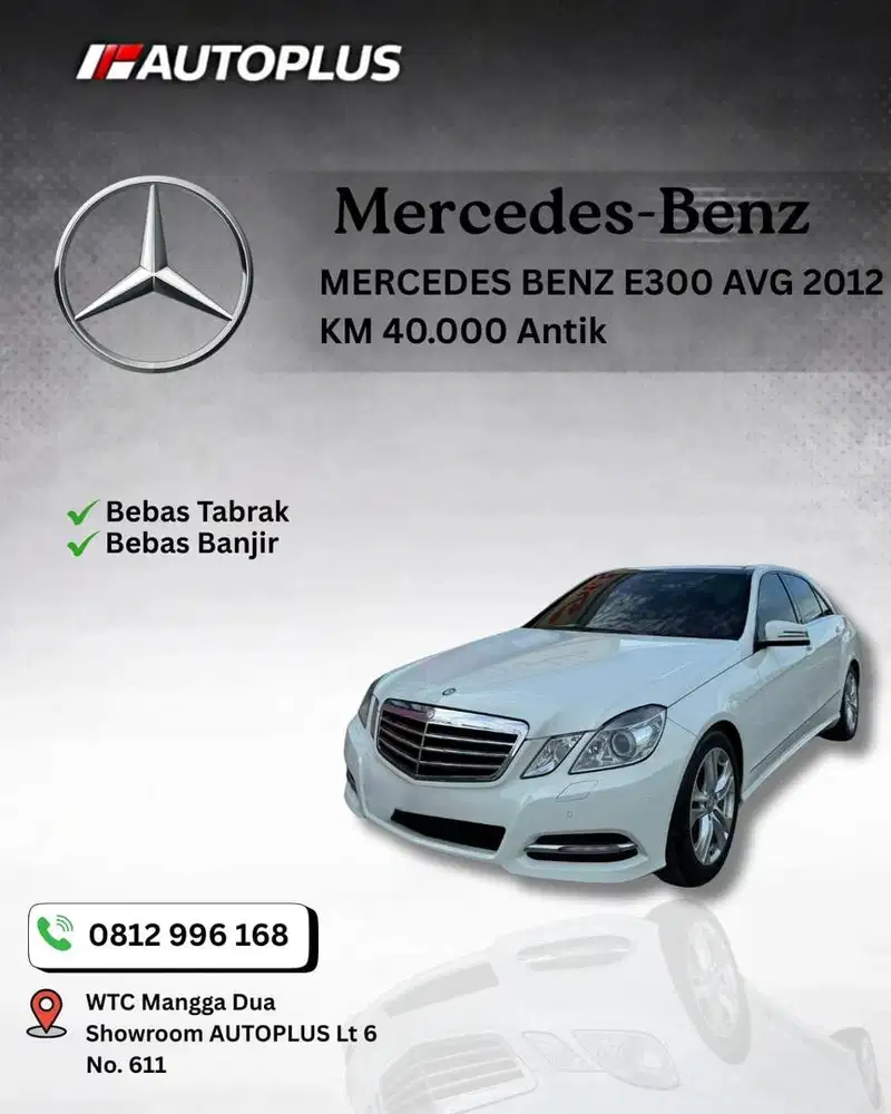 [KM 40rb] [FULL SPEC] Mercedes benz Mercy E300 Avandgarde 2012