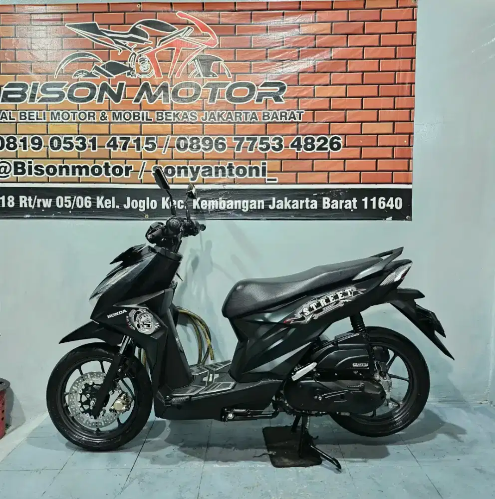 ISTIMEWA! HONDA BEAT STREET CBS ESP LED 110 TAHUN 2023 HITAM DOFF