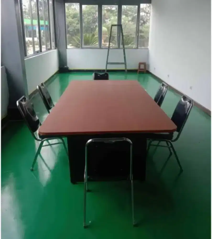 PAKET MEJA RAPAT + 6 KURSI