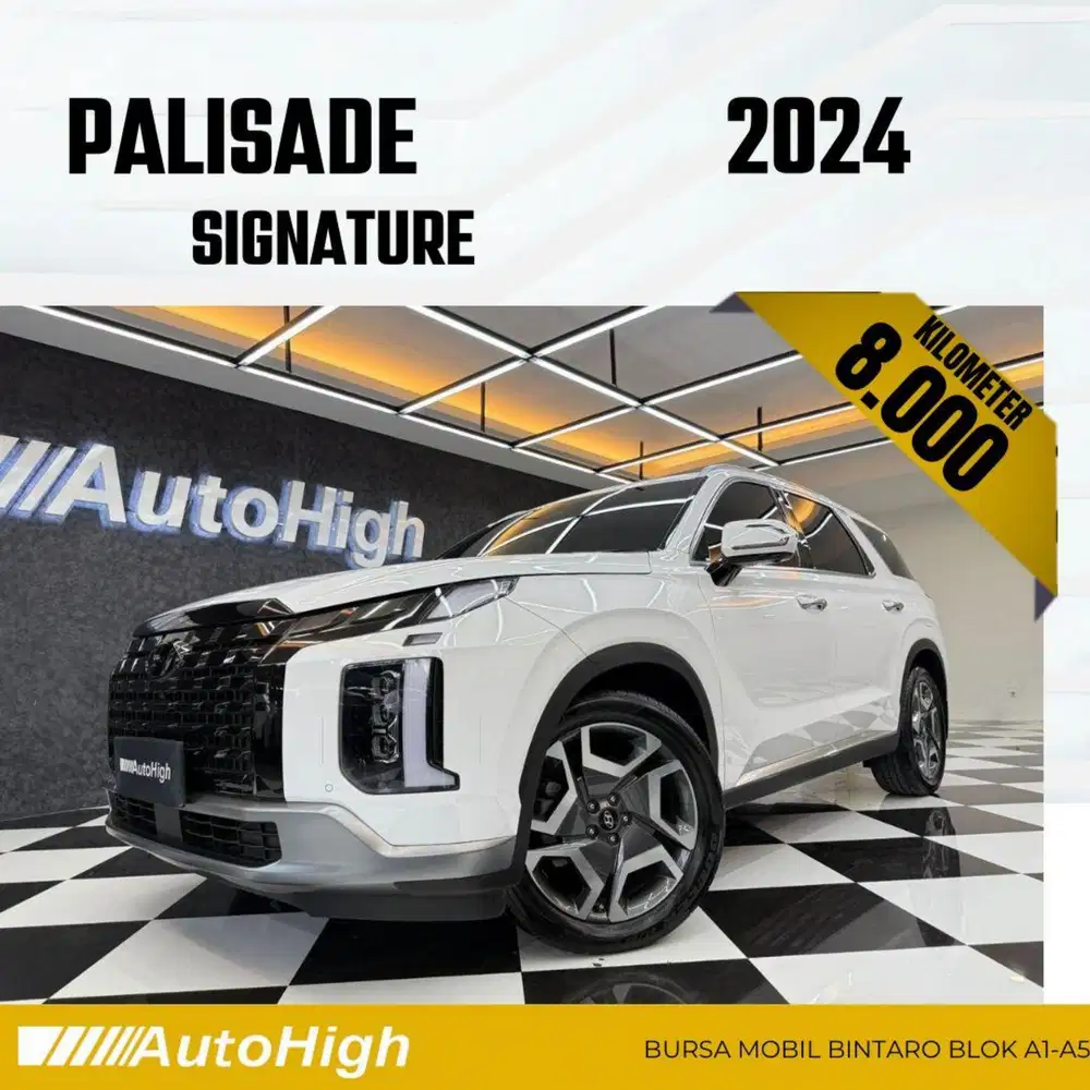 DP10% [Km8.000] Palisade Signature 2024 White / XRT Reg 2025 #AUTOHIGH