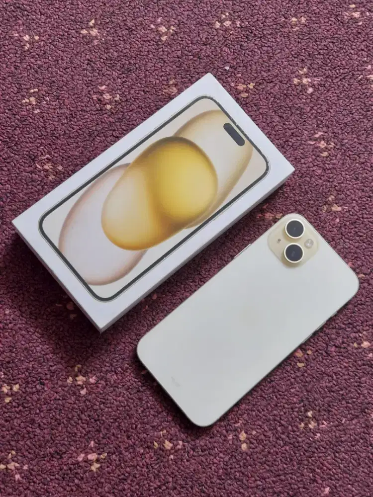 Iphone 15 plus 256GB yellow ibox battrey 85 fullset