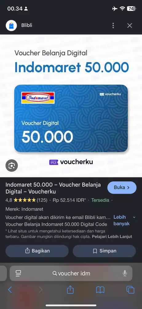 Vocuher indomaret