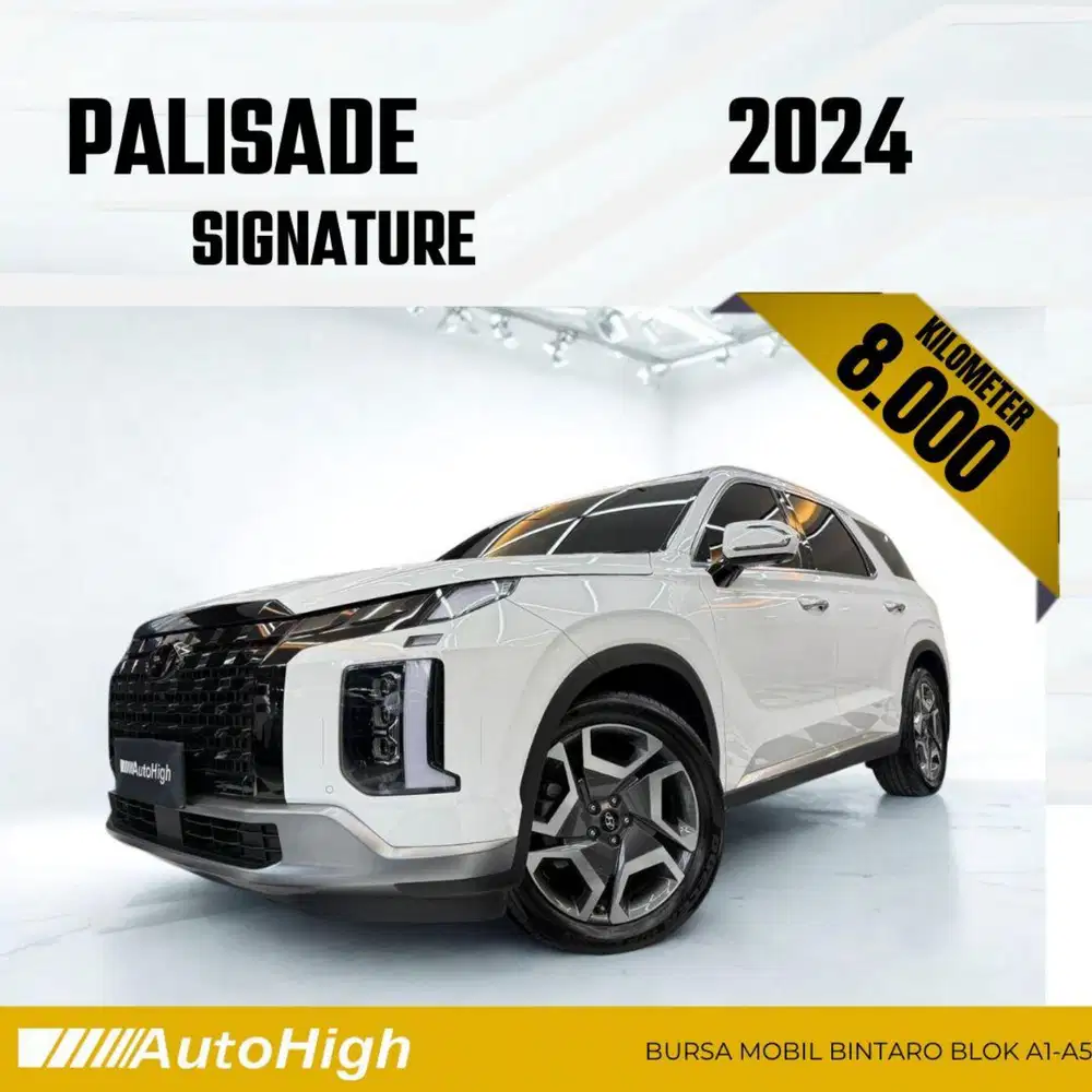 DP10% [Km8.000] Palisade Signature 2024 White / XRT Reg 2025 #AUTOHIGH