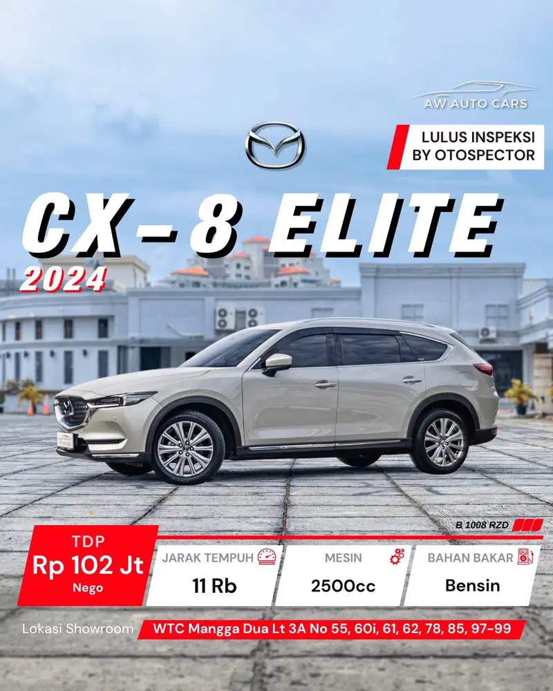 [KM 11 RB] Mazda CX-8 Elite 2024 CX8 Sunroof CX9 Touring AWD 2023 CX-9