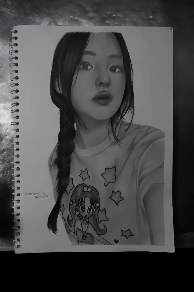 lukisan realis wajah