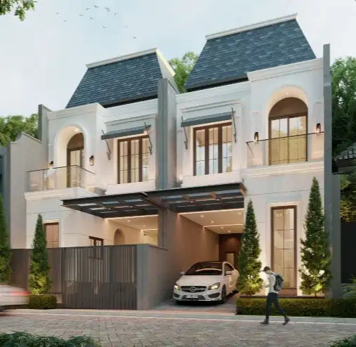 2 unit, Rumah baru American - Style di Perumahan Manyar Indah