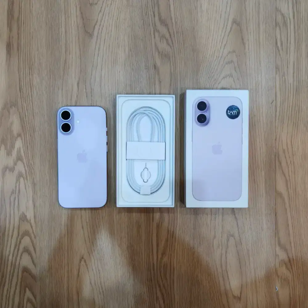 iPhone 17 256GB Resmi iBox Fullset Like New Warna Lavender