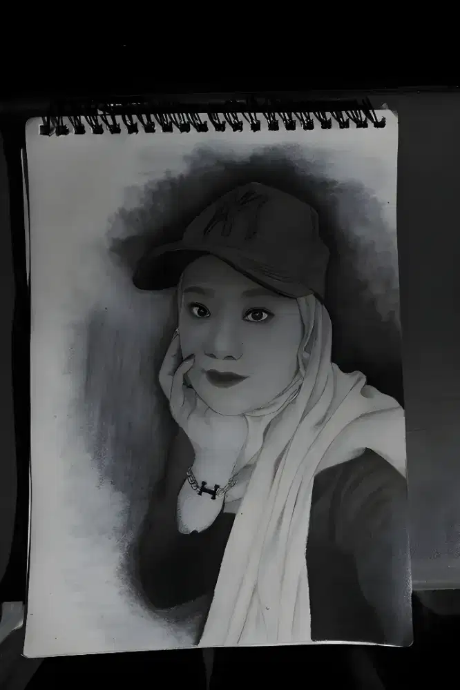 lukisan realis wajah