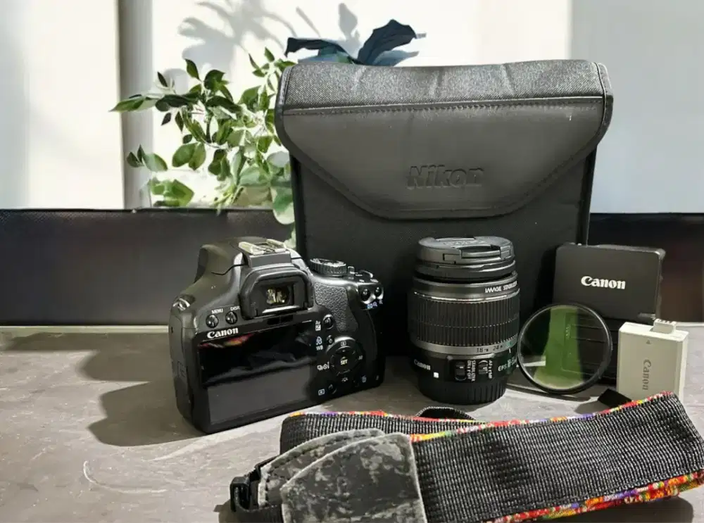 Kamera DSLR Canon EOS 450D Fullkit + Bonus no minus (Kiss X2, Rebel)