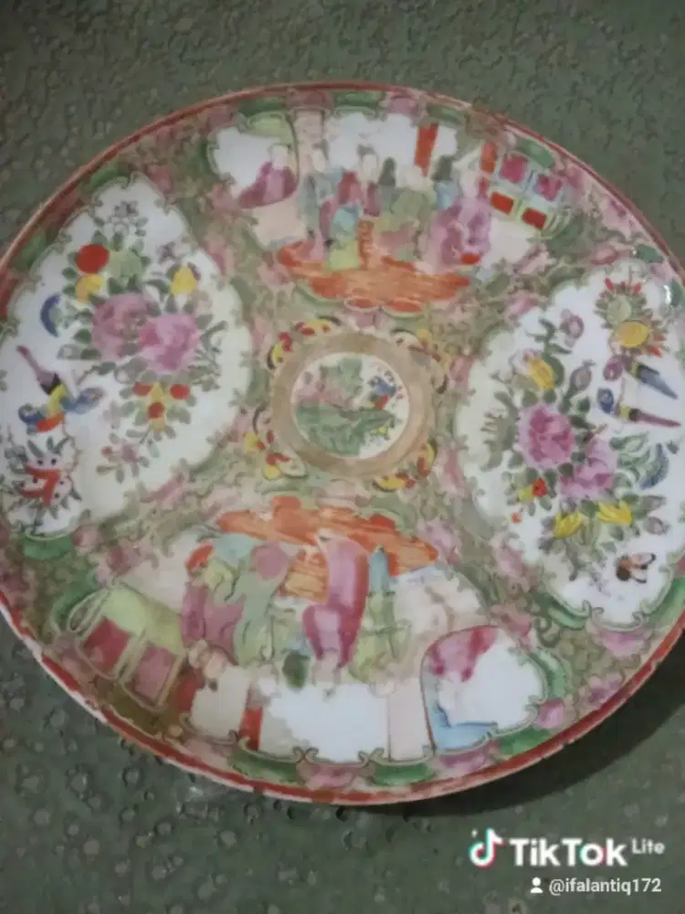 Jual piring lawas...dynasti ching(familie rose)