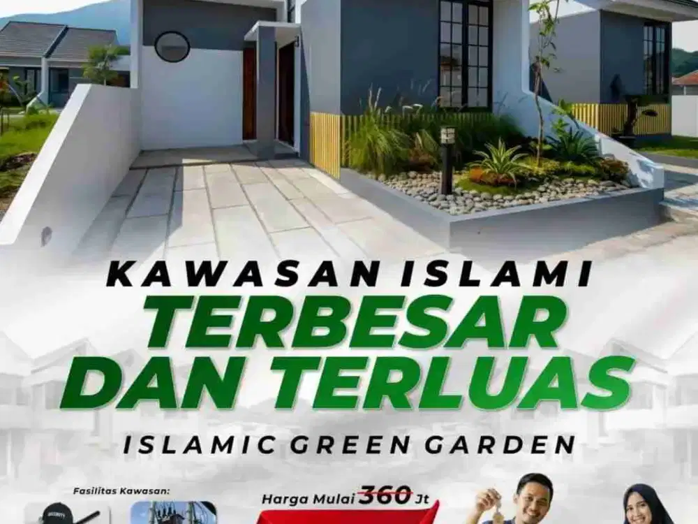 JUAL RUMAH MINIMALIS HARHA MURAH DALAM KAWASAN ISLAMI DEKAT RS UNISBA BANDUNG TIMUR