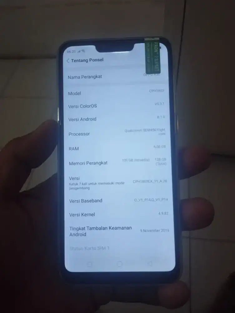 Jual Oppo A3s lengkap