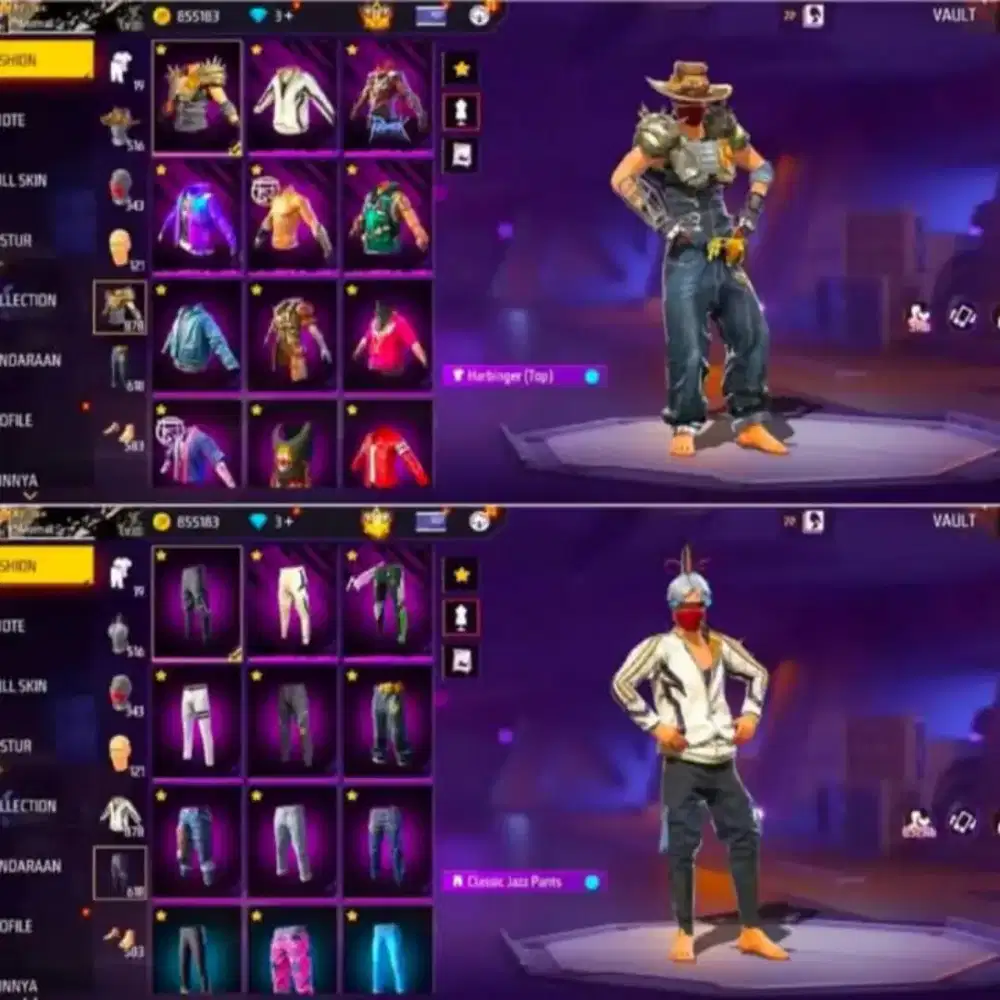 Jual akun ff aman dan terpercaya 100% buka 24 jam murah dan sultan